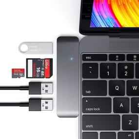 img 3 attached to 🔌 Satechi Aluminum Type-C USB 3.0 3-in-1 Combo Hub Adapter Review: Connect iPad Pro M1, MacBook Pro/Air M1 with 3 USB 3.0 Ports and Micro/SD Card Reader (Space Gray)