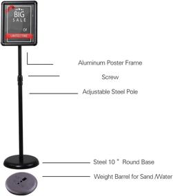 img 3 attached to Aluminum Horizontal Displayed Pedestal with Adjustable Feature