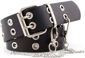 img 4 attached to Ayliss Double Grommet Leather Detachable