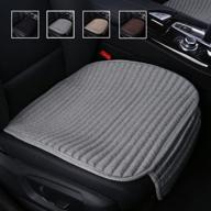 🚗 gray car seat covers - suninbox car seat cushion with buckwheat hulls for auto - universal driver seat protector mat - ventilated & breathable comfortable design logo