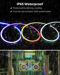 img 1 attached to Aclorol 16.4FT Neon Rope Lights - Addressable WS2811 RGB Dream Color Rainbow LED 🌈 Strip Lights for DIY Love Girl Planet Cloud Sign Bedroom Indoor Outdoor Wall Party Bars Decor