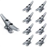 ⚓ simplified living 4-inch galvanized iron dock cleat (pack of 4, 8, 16, 32, 64, or 128) логотип