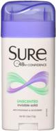 unscented sure sure anti-perspirant deodorant invisible solid - pack of 2, 2.6 oz logo