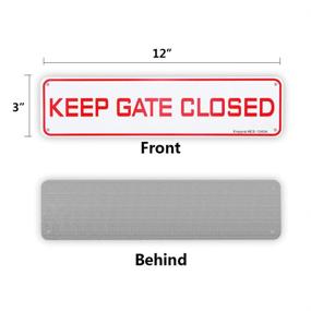 img 3 attached to Pack Keep Gate Closed Sign