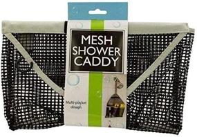 img 1 attached to 🚿 Hanging Black Mesh Shower Caddy: 12.75” x 20.5” - Foldable & Portable – Organize Your Shower and Bath Essentials