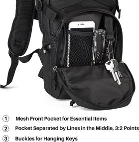 img 2 attached to SHARKMOUTH Tactical Hydration Backpack Leak Proof Sports & Fitness