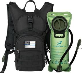 img 4 attached to SHARKMOUTH Tactical Hydration Backpack Leak Proof Sports & Fitness