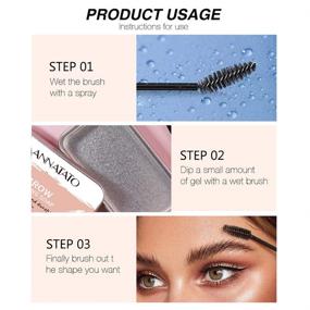 img 1 attached to 👁️ Eyebrow Soap Kit, Brows Styling Soap, Long-Lasting 4D Brows Gel, Waterproof Eyebrow Setting Wax, Balm Pomade Cosmetics for Eyebrow Makeup