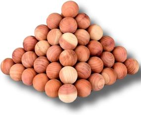 img 4 attached to 🌲 Cedar Balls Clothes Moth Repellant - Premium Quality 120 Pack | Natural Alternative to Moth Balls | Long Lasting | Non-Toxic | Family Safe