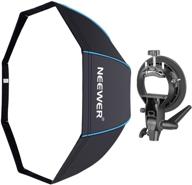 📸 neewer 48in/120cm octagonal blue-edged softbox with s-type bracket holder, carrying bag - ideal for speedlite studio flash monolight, portrait & product photography logo