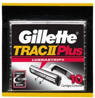 top-rated gillette trac ii plus refill cartridges - 10 ct: enhanced shaving performance at its best! logo