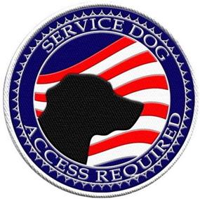 img 3 attached to Patriotic Service Dog Sew On Patch: Essential Law Handout Cards & Attire for Service Dog Vest or Harness