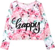 🌈 women's trendy casual tie dye crop tops with happy letter print - loose t-shirt for summer logo