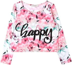 img 4 attached to 🌈 Women's Trendy Casual Tie Dye Crop Tops with Happy Letter Print - Loose T-Shirt for Summer