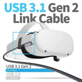 img 1 attached to HUAAODADA Extra Long Link Cable 16Ft/5M For Oculus Quest 2/ Quest VR Headset And Gaming PC