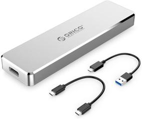 img 4 attached to 💽 ORICO Aluminum M.2 NVMe SSD Enclosure - Ultra-Slim M-Key PCIe to USB3.1 Gen2 Type-C - 10Gbps External NVMe SSD Case - Storage up to 2TB - Silver - PCM2