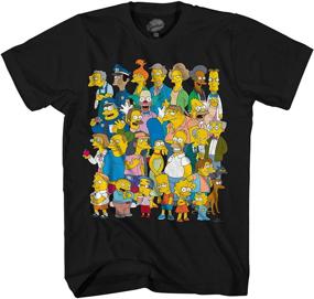 img 1 attached to 🎶 Get Your Groove On: Simpsons Springfield Group Montage T Shirt!