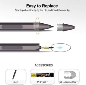 img 1 attached to 🖊️ Surface Pen with 1024 Pressure Levels by ZesGood - Compatible with Microsoft Surface Pro, Surface Go, Surface Laptop, Surface Book