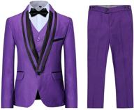 👔 stylish black pieces blazer pants: must-have formal attire for boys' suits & sport coats logo