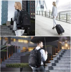 img 3 attached to 🎒 EVERKI Atlas Wheeled Laptop Backpack: Versatile 13-Inch to 17.3-Inch Adjustable Compartment for Business Professionals (EKP122)