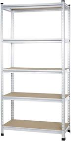 img 4 attached to Efficient Storage Solution: Amazon 📦 Basics Aluminum Shelving for Organized Space