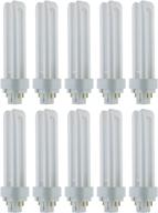 🔆 sunlite neutral white cfl bulbs - pld18/e/sp35k/10pk 3500k, 18w pld double u-shaped twin tube, 4-pin g24q-2 base (pack of 10) logo