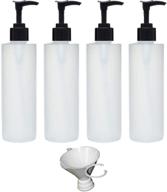 convenient, versatile earth's essentials 8 oz. hdpe pump bottles - ideal for lotions, shampoos, and massage oils logo
