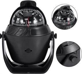 img 4 attached to High Precision Digital Marine Compass with LED Light for Navigation, Car, Boat, and Marine