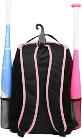 img 3 attached to 🎒 Convenient Athletico Softball Bat Bag - Ultimate Backpack for Softball, Baseball, & T-Ball Equipment & Gear - Ideal for Kids, Youth, and Adults - Holds Bat, Helmet, Glove, & Shoes - Includes Separate Shoe Compartment & Fence Hook