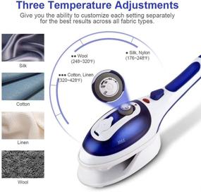 img 3 attached to 👕 XBDUS Handheld Steamer for Clothes - Powerful Wrinkle Remover and Portable Steam Iron with 2 Removable Brushes, Ideal for Home and Travel Use