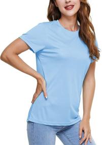 img 3 attached to 👕 Stay Cool and Protected with CRYSULLY Women's UPF 50+ Sun Protection Crewneck T-Shirt