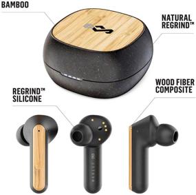 img 1 attached to 🎧 House of Marley Redemption ANC: True Wireless Earbuds - Noise Cancelling, Microphone, 20 Hours Playtime - Sustainable Materials, Signature Black