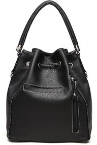 img 1 attached to 🎒 Sugar Skull Punk Art Studded Concealed Carry Shoulder Bag Set with Matching Wallet - Women's Fashion Handbag