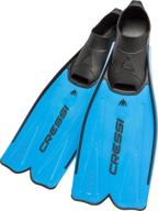 🤿 cressi adult snorkeling full foot pocket fins: italian-made light fin with superior thrust - rondinella logo