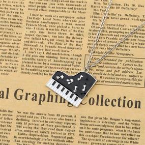 img 2 attached to 🎹 SEIRAA Piano Keyboard Necklace: Delightful Music Jewelry for Women, Girls, and Piano Enthusiasts