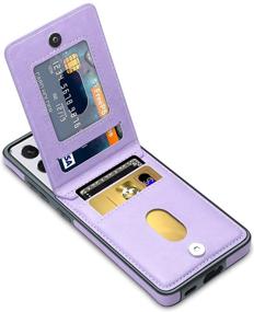 img 4 attached to 💼 LakiBeibi Samsung Galaxy S21 Ultra Case - Premium Leather Wallet Flip Case, Purple (2021)