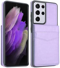 img 3 attached to 💼 LakiBeibi Samsung Galaxy S21 Ultra Case - Premium Leather Wallet Flip Case, Purple (2021)