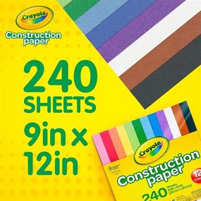 img 1 attached to 🖍️ Crayola Construction Paper, 240 Pack, Variety of Colors