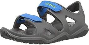 img 1 attached to Сандалии Crocband Swiftwater - детская обувь и сандалии для мальчиков от Crocs