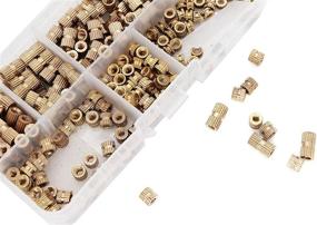 img 2 attached to 🔩 binifiMux 300pcs M3 Knurled Threaded Inserts: Brass Heat Set Nuts Assortment Kit for Laptop, 3D Printer & Plastic