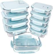 zrrhoo 20 🍲 piece glass food storage set логотип