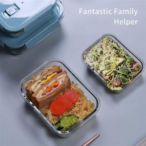 img 3 attached to ZRRHOO 20 🍲 Piece Glass Food Storage Set