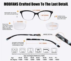 img 2 attached to Stylish Round Reading Glasses with Spring Hinges - Perfect for Men and Women