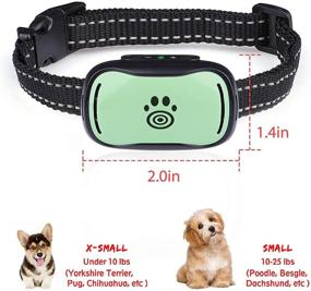 img 3 attached to 🐶 Premium Bark Collars: Humane No-Shock Anti-Bark Collars for Small & Medium Dogs, Beep & Vibrate Features - Pet Training Collar