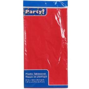 img 4 attached to 🔴 Vibrant Red Plastic Table Covers, 54x108" (2-pack) - Perfect for Home Decor or Events