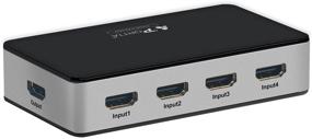 img 3 attached to Portta HDMI Premium 4 Port 4X1 Switch/Switcher Version 2.0 4K x 2K @60Hz Full 3D Support HDCP 2.2: Ideal for Input DVD, PS4 & Blue-Ray to Output HDTV