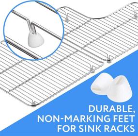 img 3 attached to 24 Pack of White Kitchen Sink Rack Feet - Compatible with Kohler Part 🚰 84544-0, Premium Quality and Durable Replacement Feet for Kohler Kitchen Sink Racks, Ensuring Long-Lasting Stability