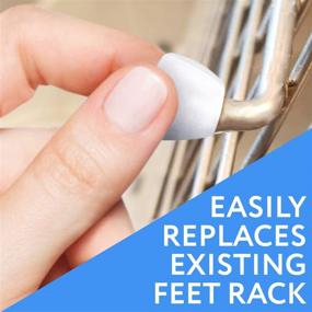 img 1 attached to 24 Pack of White Kitchen Sink Rack Feet - Compatible with Kohler Part 🚰 84544-0, Premium Quality and Durable Replacement Feet for Kohler Kitchen Sink Racks, Ensuring Long-Lasting Stability