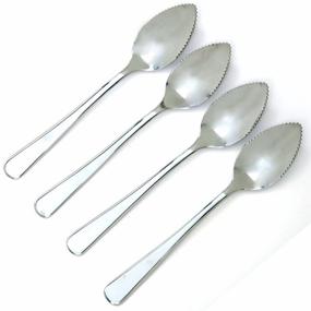 img 3 attached to 🥄 Quality Norpro Set of 4 Stainless Steel Grapefruit Spoons for Effortless Eating