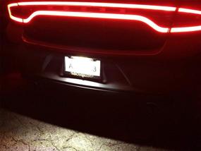 img 1 attached to 🔦 OEM-Fit 3W 18-SMD LED License Plate Light Kit by iJDMTOY - Compatible with Dodge Charger & Challenger 2015-up, Chrysler 300 & Pacifica, Jeep Compass 2017-up, etc.